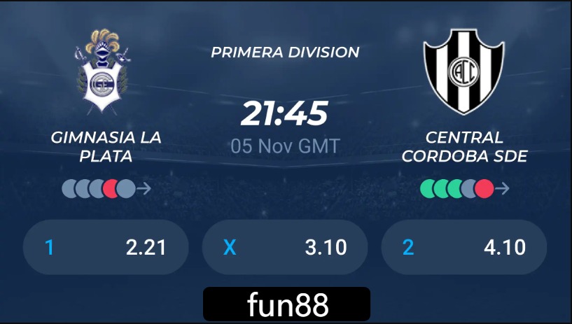 CLB Gimnasia La Plata VS Central Cordoba SDE